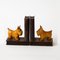 Art Deco Wooden Dog Bookends, 1930s, Set of 2 6
