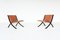 X-Chairs by Peter Hvidt & Orla Molgaard-Nielsen for Fritz Hansen, Denmark, 1979, Set of 2 1