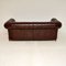 Divano Chesterfield antico in pelle, Immagine 11