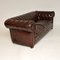 Antique Deep Buttoned Leather Chesterfield Sofa, Image 4