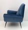 Mid-Century Modern Italian Armchairs in Velvet by Gigi Radice for Minotti, 1950s, Set of 2, Image 5