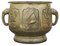 Ancient Vintage Oriental Japanese Bronze Bowl Planter, 1925, Image 1
