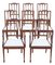 Antike georgianische Mahagoni Esszimmerstühle, 1900er, 8er Set 1