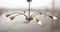 Brass Spider Sputnik Ceiling Lamp, 1950s 4