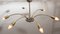 Lampada da soffitto Sputnik in ottone, anni '50, Immagine 2