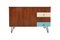 Nut Tree Sideboard with Hairpin Legs, 1960s 8