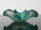 Vintage Turquoise Glass and Silver Foil Bowl from Murano, 1960s 7