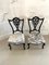 Antique Victorian Ebonised Side Chairs, Set of 2, Image 3