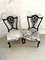 Antique Victorian Ebonised Side Chairs, Set of 2 1