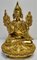 Bouddha Assis Doré sur Socle Lotus Stylisé 4