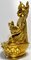 Buda sentado dorado sobre base de loto estilizada, Imagen 15