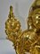 Vergoldeter Sitzender Buddha auf stilisierter Lotus Basis 8