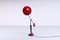 Postmodern Red and Black Adjustable Counterbalance Table Light from Herda, 1980s, Image 6