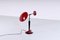 Postmodern Red and Black Adjustable Counterbalance Table Light from Herda, 1980s 11