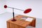 Postmodern Red and Black Adjustable Counterbalance Table Light from Herda, 1980s 15