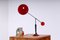 Postmodern Red and Black Adjustable Counterbalance Table Light from Herda, 1980s 12