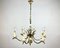 Capodimonte Hand-Painted Porcelain & Brass Chandelier 1