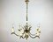 Capodimonte Hand-Painted Porcelain & Brass Chandelier, Image 1