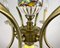Capodimonte Hand-Painted Porcelain & Brass Chandelier 5