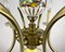 Capodimonte Hand-Painted Porcelain & Brass Chandelier, Image 5