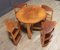Art Deco Walnut Nest of Tables, Set of 5 4