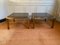 Brass and Glass Side Tables, Set of 2 3