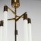 Art Deco Brass Lobby Neon Chandelier from Kaiser Leuchten, Image 2