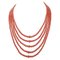 Coral Multi-Strands Necklace, Image 1