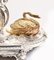 George II Silver Plate Cherub Swan Boat Centerpiece Dish 6