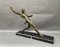 Art Deco Black Marble Thrower by Limousin Javelin, 1930s, Image 1