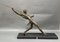 Art Deco Black Marble Thrower by Limousin Javelin, 1930s 2