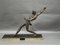 Art Deco Black Marble Thrower by Limousin Javelin, 1930s 4