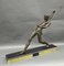 Art Deco Black Marble Thrower by Limousin Javelin, 1930s 5