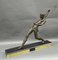 Art Deco Black Marble Thrower by Limousin Javelin, 1930s, Image 5