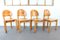 Sedie da pranzo vintage in pino di Rainer Daumiller per Hirtshals Savvaerk, Danimarca, set di 4, Immagine 2
