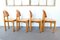 Sedie da pranzo vintage in pino di Rainer Daumiller per Hirtshals Savvaerk, Danimarca, set di 4, Immagine 3