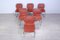 Vintage Space Age Chairs in Steel and Leather, 1970s-1980s, Set of 6 10