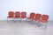 Vintage Space Age Chairs in Steel and Leather, 1970s-1980s, Set of 6, Image 5