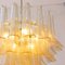 Murano Gold Glass Petal Suspension Chandelier, Italy, Image 7