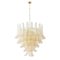 Murano Gold Glass Petal Suspension Chandelier, Italy, Image 2