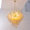 Murano Gold Glass Petal Suspension Chandelier, Italy, Image 4