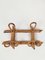 Mid-Century Bamboo and Rattan Wall Coat Rack, Italy, 1960s 1