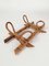 Mid-Century Bamboo and Rattan Wall Coat Rack, Italy, 1960s, Image 5