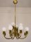 Brass Chandelier, Italy, 1960s, Image 1