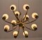 Brass Chandelier, Italy, 1960s, Image 8