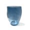 Vase Supernova II M Bleu Fumé Argenté par Simone Lueling pour Eloa 1