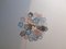 Lámpara de araña de cristal de Murano multicolor, Imagen 2