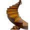 Antikes Modell einer gewundenen Treppe aus Holz 4