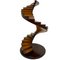 Antique Spiral Mock Up Model of Stairs in Wood 1