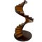 Antique Spiral Mock Up Model of Stairs in Wood, Image 1